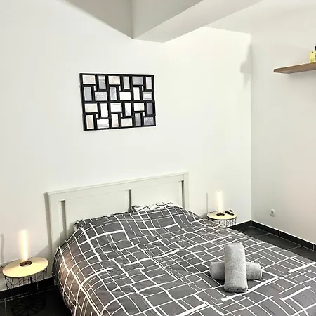 L'industriel - Lit King Size Appartement Carcassonne